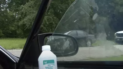 how to remove window tint glue from car windows